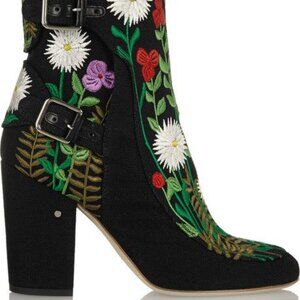 Laurence Dacade Floral Print Embroidered "Merli" Boot